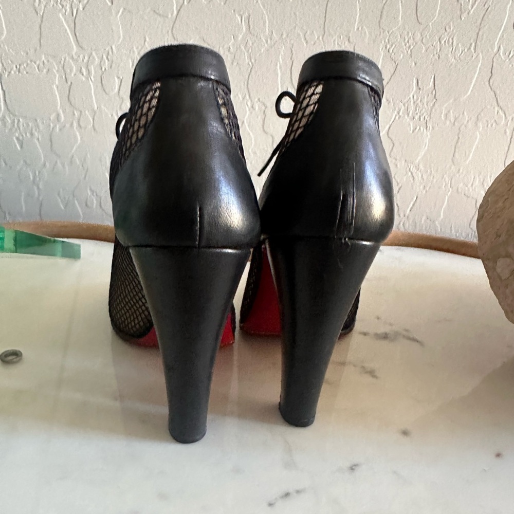 Christian Louboutin Lace-up Mesh Bootie - Picture 4 of 7
